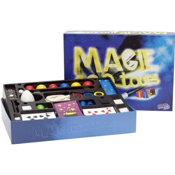 Ferriot magic box - Tillbehör och beskrivande häfte med 100 tricks - För barn från 6 år och uppåt