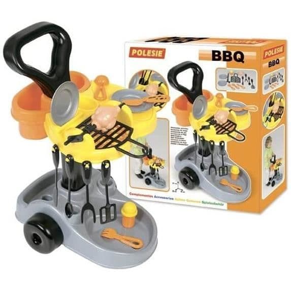 Set BBQ med tillbehör - POLESIE - För barn från 3 år - Tillverkad i Vitryssland