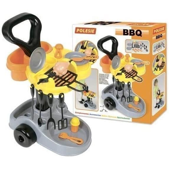 Set BBQ med tillbehör - POLESIE - För barn från 3 år - Tillverkad i Vitryssland