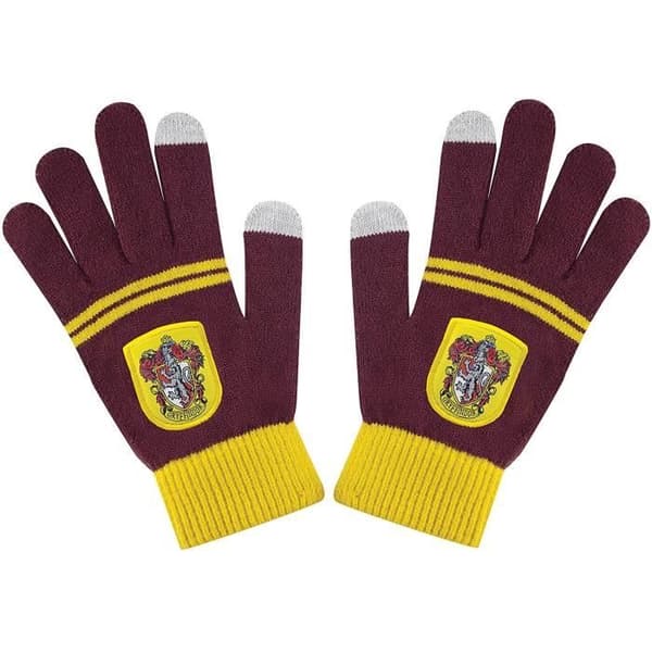 Harry Potter Gryffindor Cinereplicas Taktila handskar - Officiell licens - One Size - Röd och gul