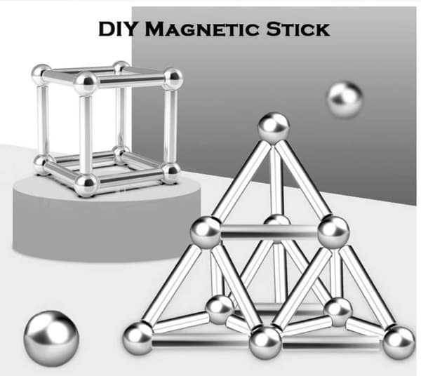 Magnetiska Magnetleksak Magnetpinnar Fidget-lelut