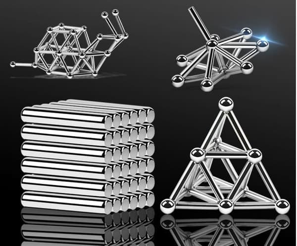 Magnetiska Magnetleksak Magnetpinnar Fidget-lelut