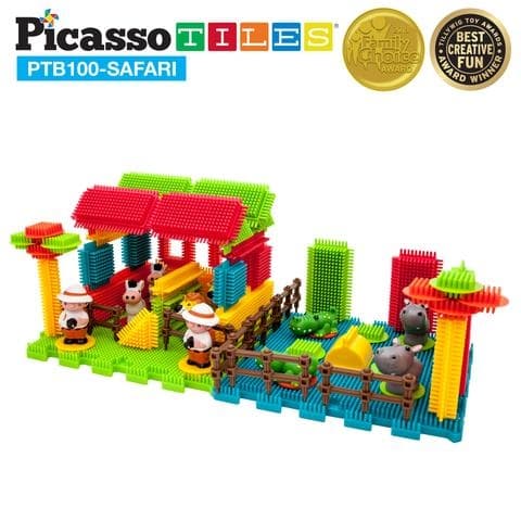 Picasso-fliser børsteblokke 100 stykker, Safari
