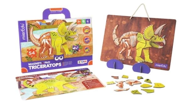 Magnetisk legetavle fra mieredu - Triceratops