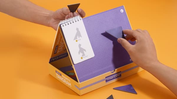 Magnetisk Tangram fra mieredu - Duel sæt