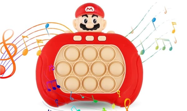 Elektroninen, stressiä estävä arcade-peli Pop It - Super Mario