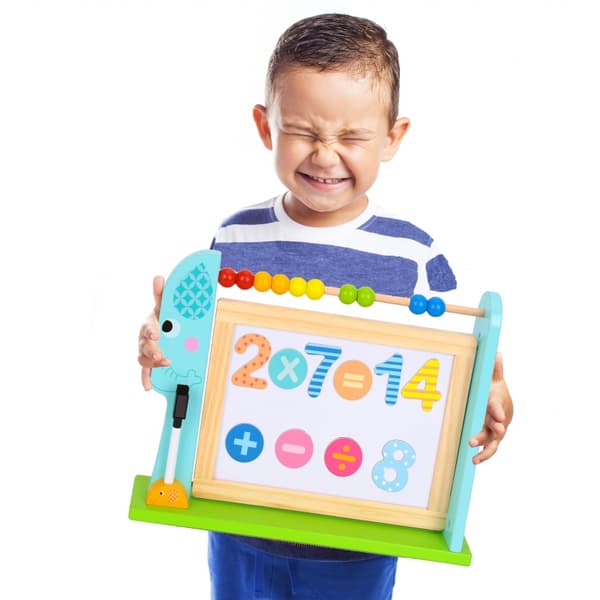 TOOKY TOY Pedagogisk Skrivbordstavla + 18 magnetelement