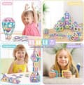 Miniatyrbild 8 av 9: Magnetiska Byggklossar och Magnetic Tiles – Kreativa Byggset för Barn, Utbildande Leksaker för Flickor och Pojkar, Lärande och Utveckling