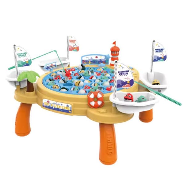 WOOPIE Interaktivt Fiskespel med Pirattema – Magnetiskt Bordsspel