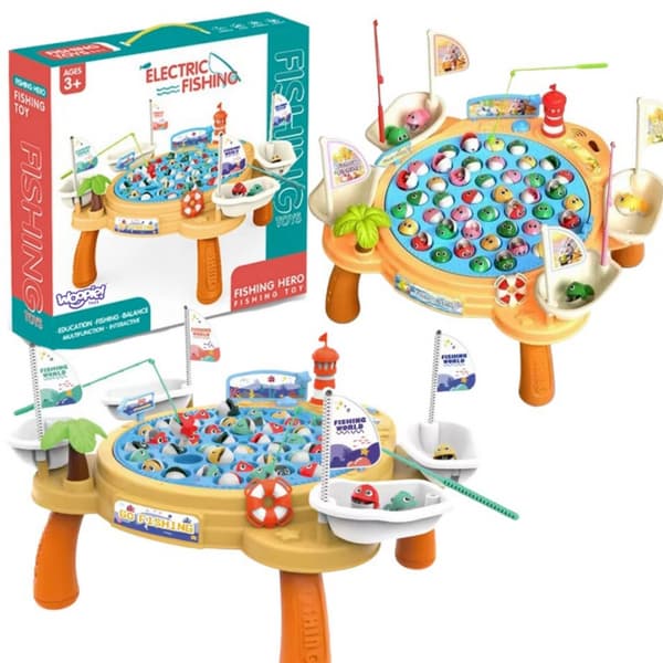 WOOPIE Interaktivt Fiskespel med Pirattema – Magnetiskt Bordsspel