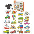 Miniatyrbild 10 av 11: VIGA Trämagneter Fordon – Set