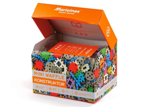 Marioinex Klocki Waffle mini 500 st Konstruktör i en låda