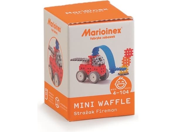 Marioinex Klocki Våffla Mini Brandman Liten
