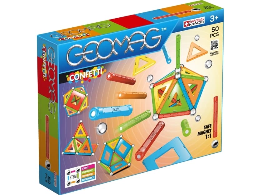Geomag Confetti 50 pcs, 50 styck, Multifärg, 3 År, 270 mm, 50 mm, 210 mm