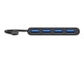 Pikkukuva 3 / 5: PORT Connect USB HUB 4 PORTS TYYPPI C - Keskitin - 4 x SuperSpeed USB 3.0 - pöytätietokoneet