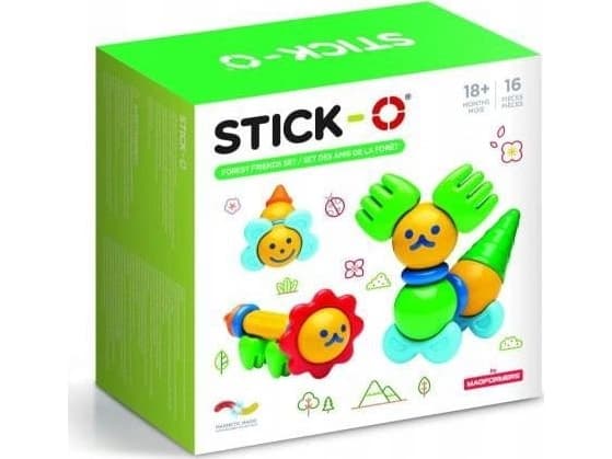 Magformers Stick-O Forest Friends magneettitiilet 16 kpl (005-902002)