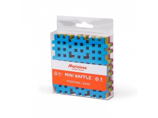 Marioinex 902608 Mini Waffle Base, 4 Pieces, Multi-Colour