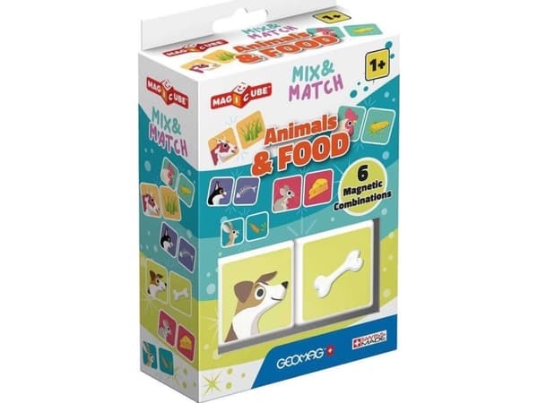Trefl GEOMAG MagiCube MagiCube Mix &amp; Match Eläinten ruoka - magneettiset palikat 2el. G117