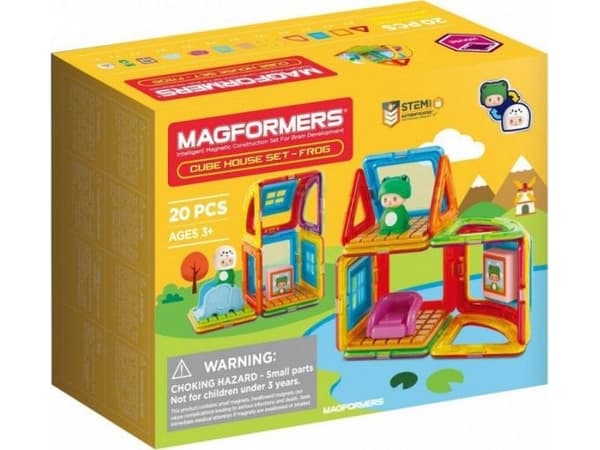 Magformers Cube House magnetiske blokker - Frosk