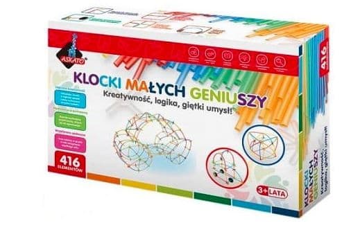 Askato Klocki Malych Geniuszy - midi sugerør 416el 116662