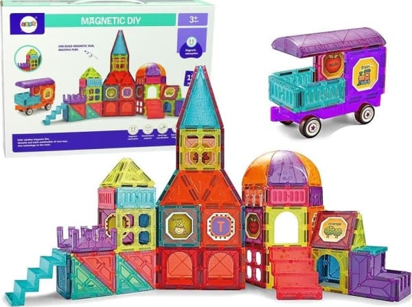 Lean Sport Magnetiska klossar 111 delar 3D-slott trappsteg