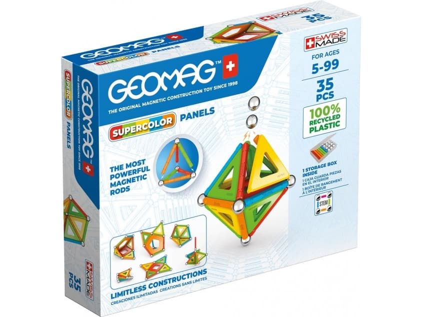Geomag SuperColor Panels Recycled Neodymmagnetleksak