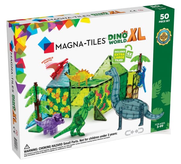 Magna-Tiles Dino World XL, 50 bitar