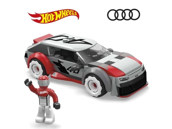 MEGA Hot Wheels Audi RS6 GTO, Byggesett, 5 år, Plast, 77 stykker, 167,5 g