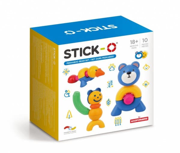 Magformers STICK-O MED BJÖRNEN 10 EL.