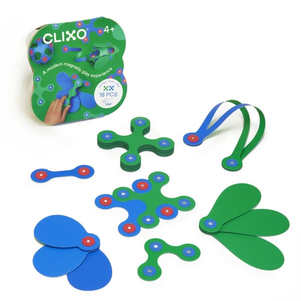 Itsy Pack 18 Delar Blå/Grön Clixo