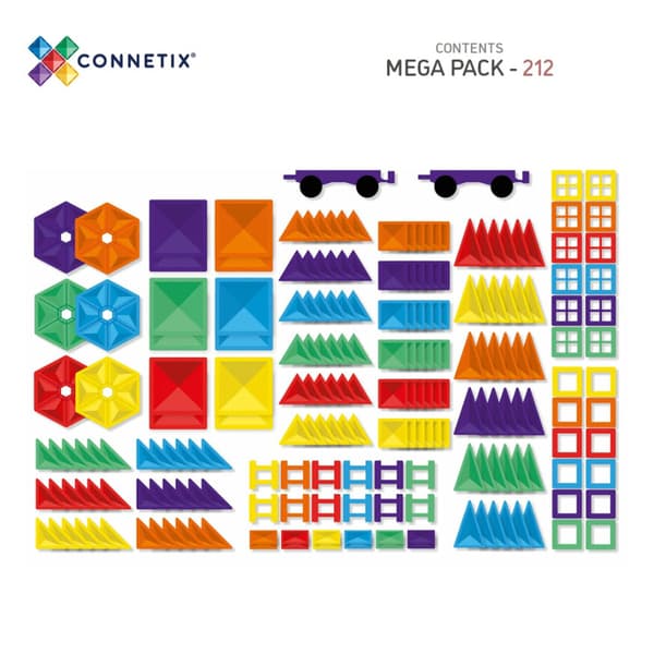 Connetix Rainbow Mega 212 Deler