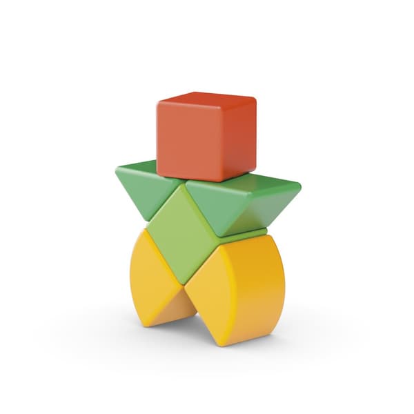 Magicube Re Shapes Startsett 6 deler fra Geomag