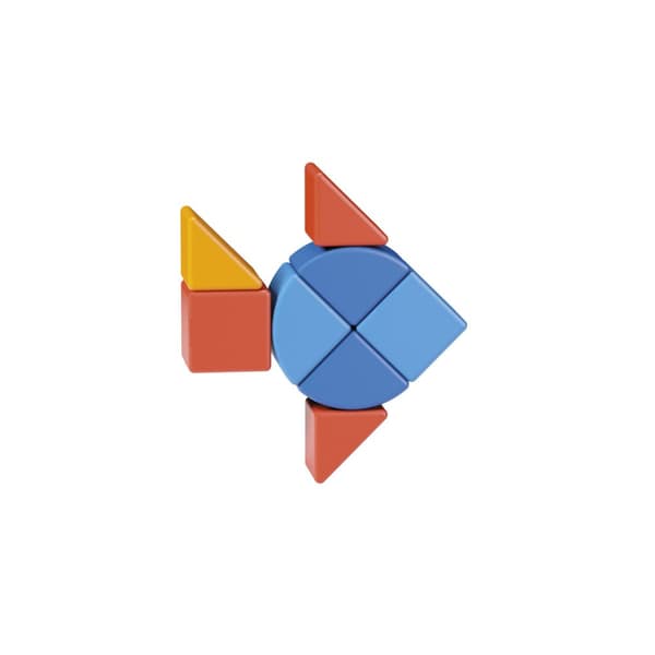 Magicube Djur 9 Delar Geomag