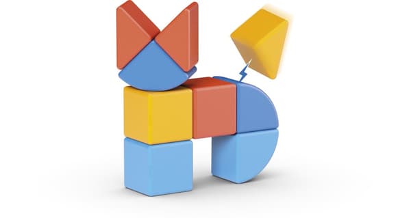 Magicube Djur 9 Delar Geomag