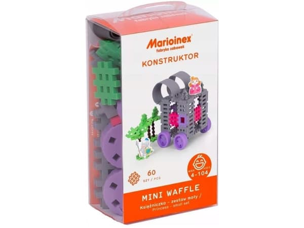 Marioinex Klocki Waffle mini - Princess small 60 elementer