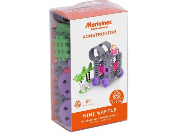 Marioinex Klocki Waffle mini - Princess small 60 elementer