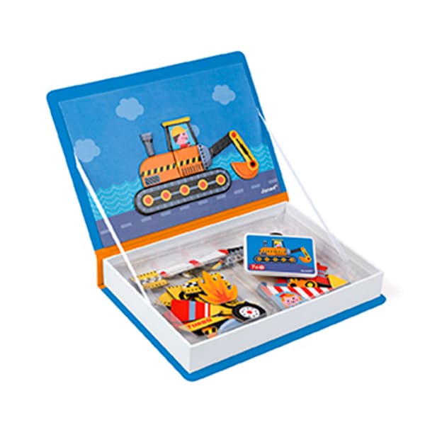 Magneti'Book Magnetleksak Fordon 50 Bitar Janod