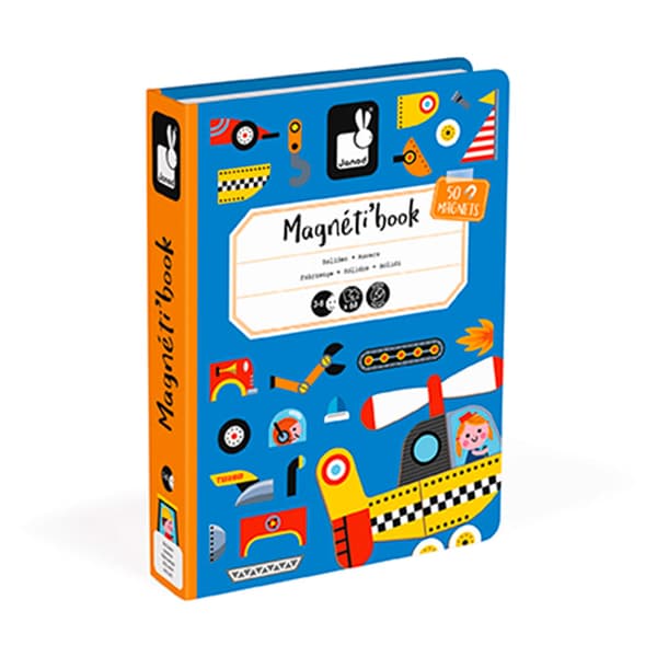 Magneti'Book Magnetleksak Fordon 50 Bitar Janod