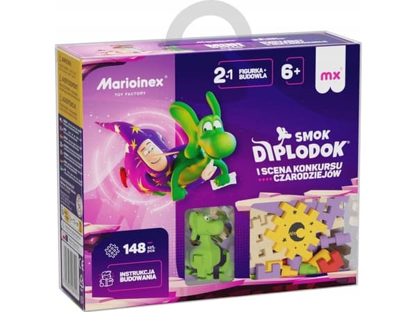 Marioinex Marioinex vafler Minidrage Diplodocus og trollmannskonkurranse Stage 148 stk.