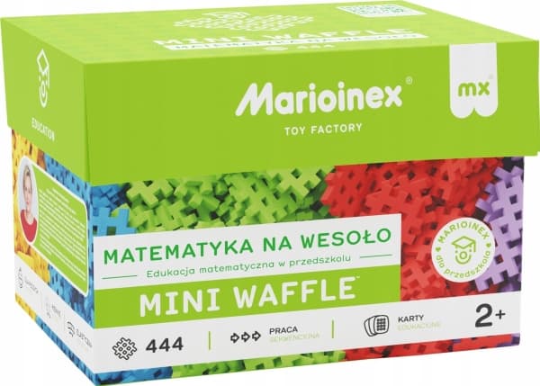 Marioinex Klocki Waffle mini - Morsom matematikk 444 elementer