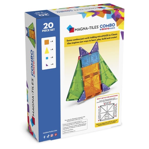 MicroMAGS Combo 20 Bitar Magna-Tiles