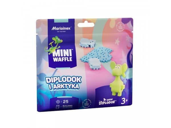 Marioinex Marioinex Diplodocus drake och Arctic mini byggklossar, 25 el