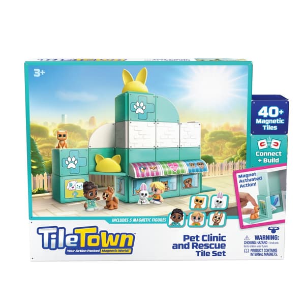 Animal Hospital Tile Town Magnetic Toy