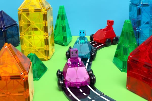 Magna-Tiles Dashers Biler og figurer 6 dele