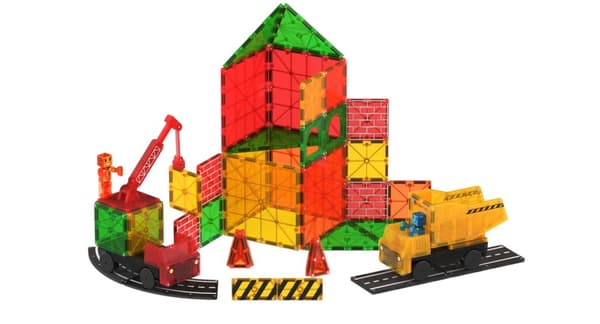 Magna-Tiles Builder XL Byggeplads 50 stykker