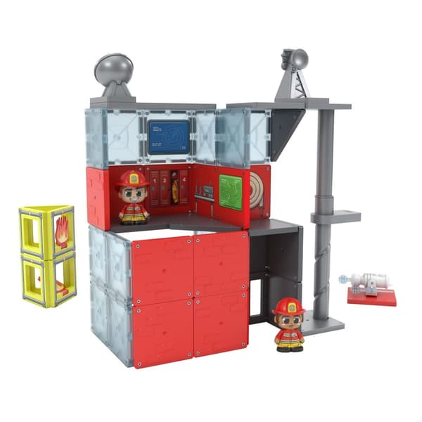 Tile Town Magnetisk byggesæt Brandstation