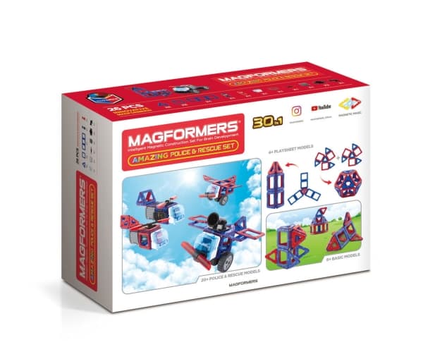 MAGFORMERS Magnetiskt set "Emergency services", 26 st.