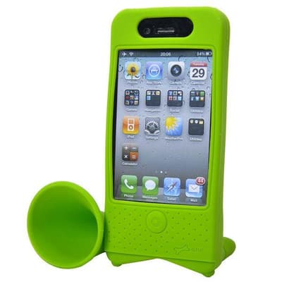 iPhone 4 (Grön) Bike Horn - Cykelhållare