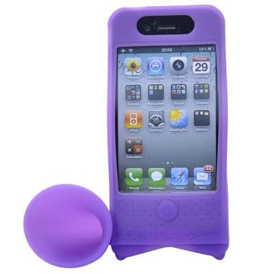 iPhone 4 (Lila) Bike Horn - Cykelhållare