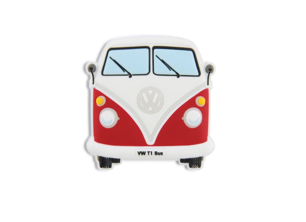 BRISA VW Collection - Volkswagen Bus T1 Camper Van Transporter Gummimagnet - Front/Rot